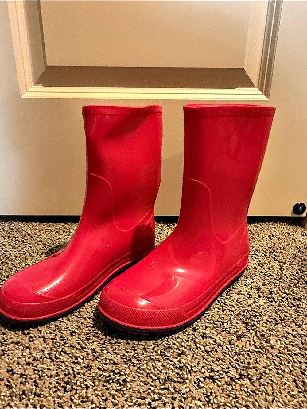 Kids’ Mid-Calf Rain Boots in Pink - Size 2-3